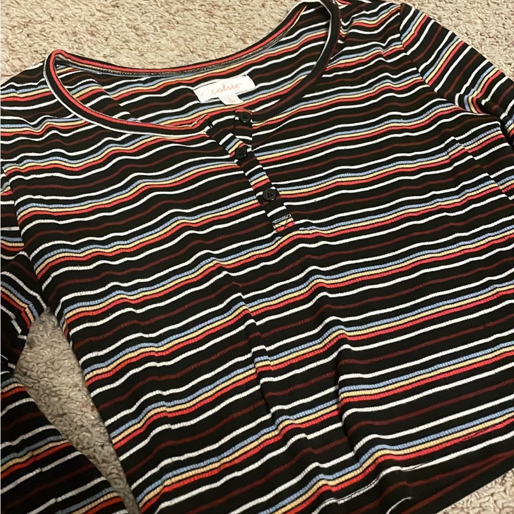 Colsie striped crop top